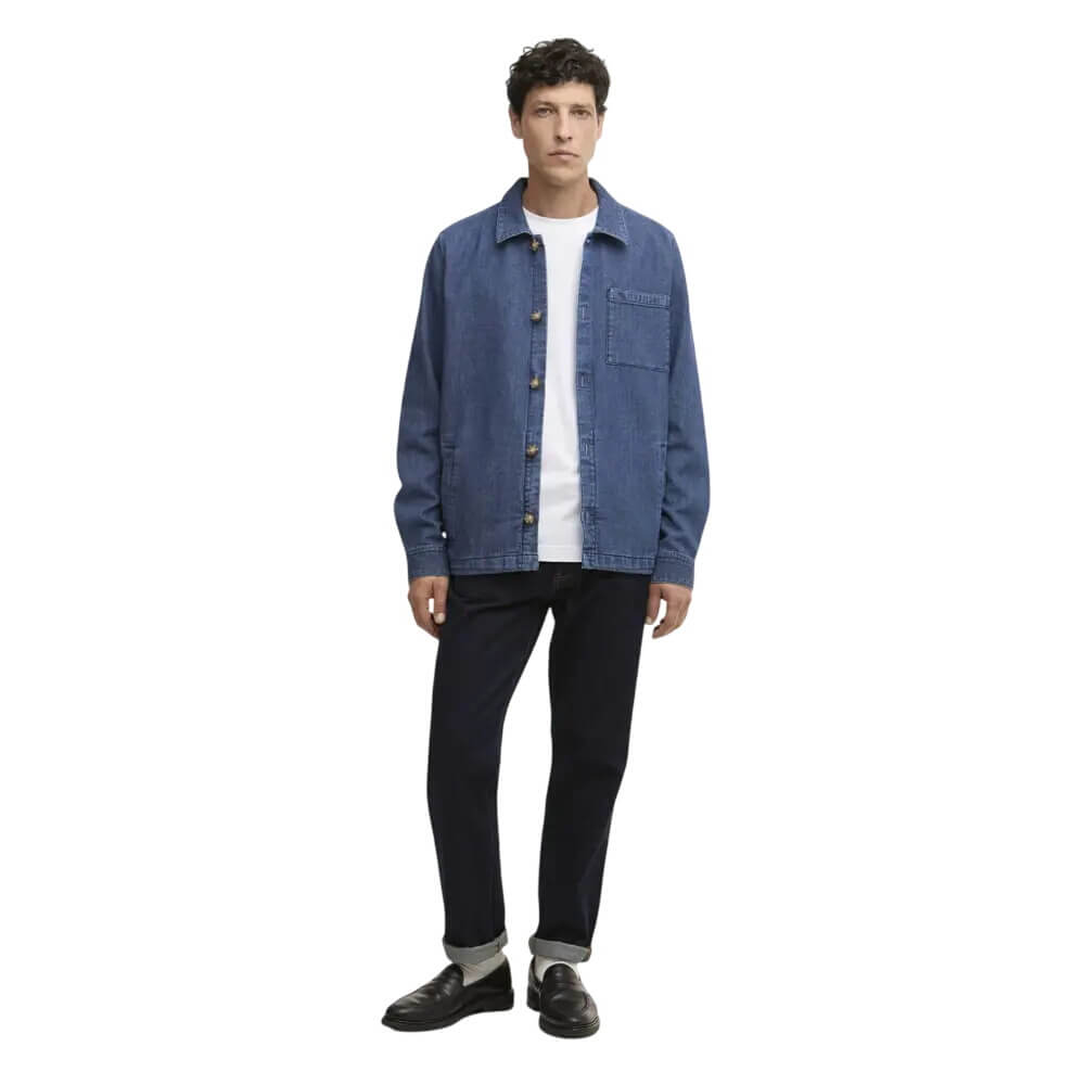 Barbour Aickmen Textured Denim Overshirt
